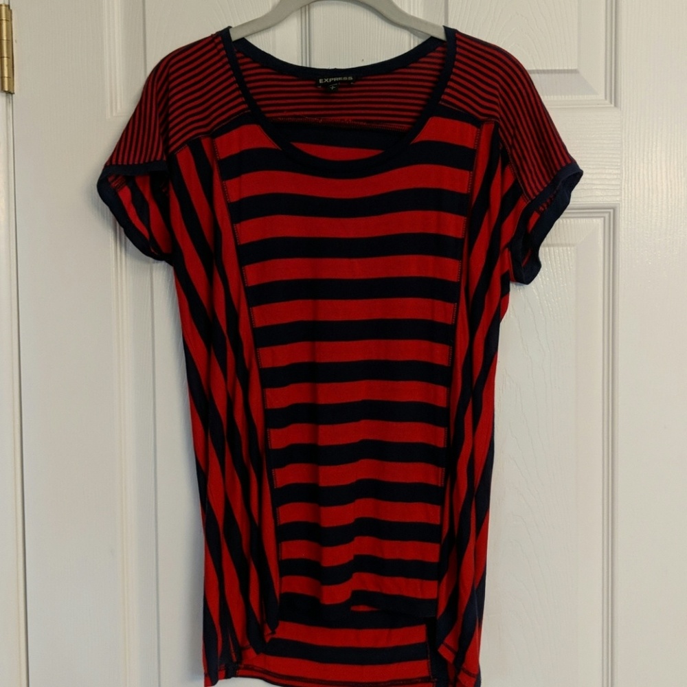 Express Nautical Stripe Tee Size S